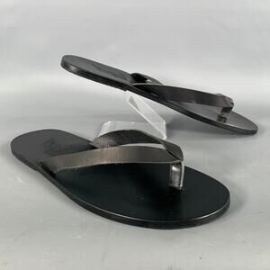 ANCIENT GREEK SANDALS Size 11 Black Solid Thong Sandals